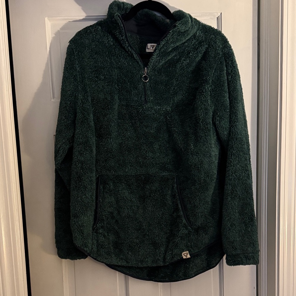 Women's Forest Green Fleece Pullover